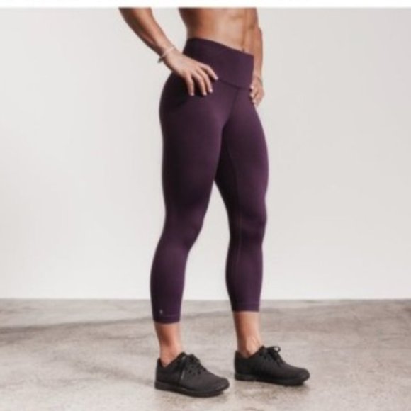 NOBULL Pants & Jumpsuits Nobull Project Plum Crop Active Tights